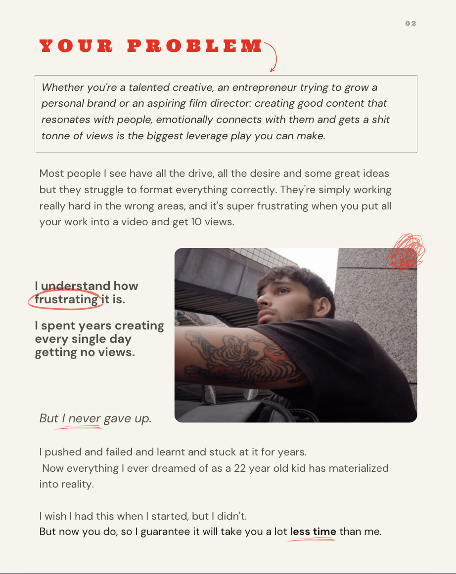 Page from the guide titled Your Problem